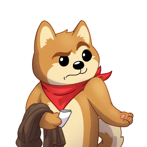 Akita meme sticker